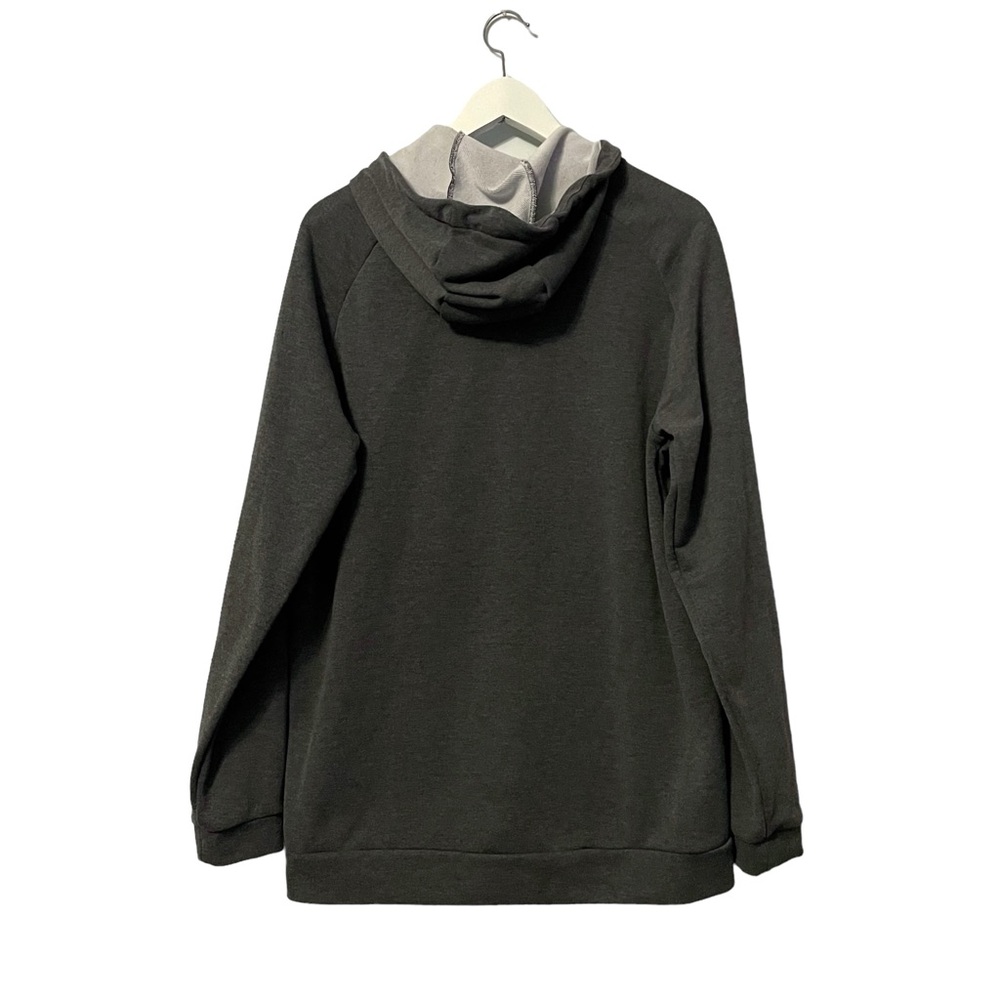 Nike Dri Fit Full Zip Hoodie Gray Men’s Size Large Athletic Drawstring Casual - Picture 2 of 14